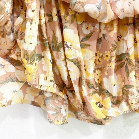 Sale 3/$20 | AE Printed Floral Button-Up Tube Top - Picture 4 of 9